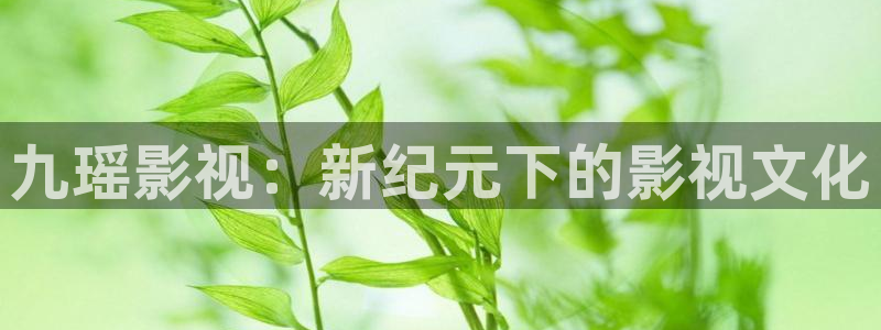 人人视：九瑶影视：新纪元下的影视文化